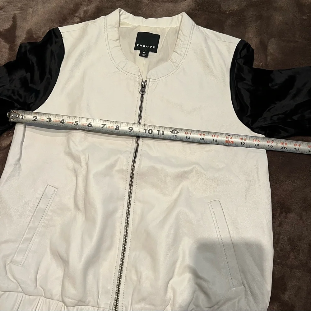 Pre owned trouve jacket sz M black and white - Picture 3 of 6